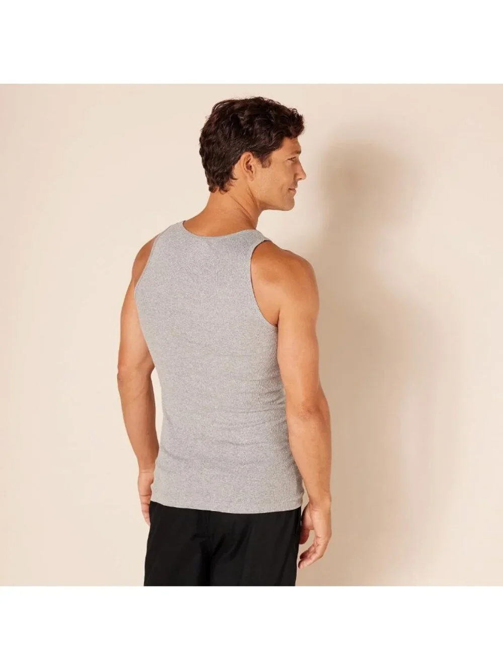 Lightweight Breathable Cotton Slim Fit Tank Undershirts - 6 Pack for Men